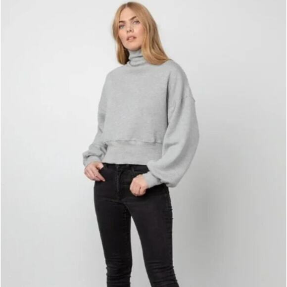 Rails Blaire Heather Grey Mock Neck Sweater - Picture 1 of 11